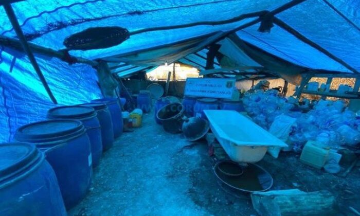 Kaçak İçki Üretilen Bölgeye Baskın