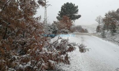 Çorum’da Yüksek Kesimlere Kar Yağdı