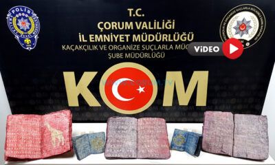 Çorum’da Tarihi Eser Satmaya Çalışırken Yakalandılar