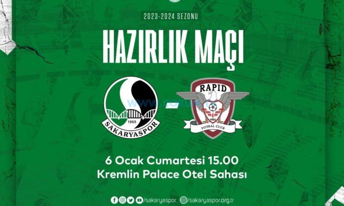 Sakaryaspor ile Rapid Bükreş Hazırlık Maçı Yapacak