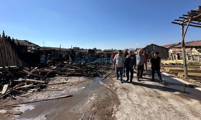 Yangınzede Esnafa Geçmiş Olsun Ziyareti