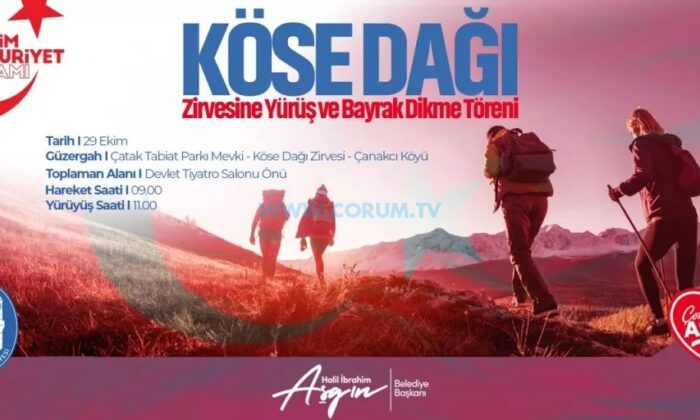 Kösedağ Zirvesine ‘Cumhuriyet Yürüyüşü’