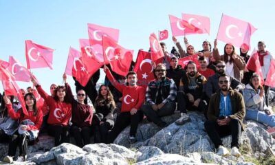 Kösedağ’ın Zirvesine Dev Türk Bayrağı