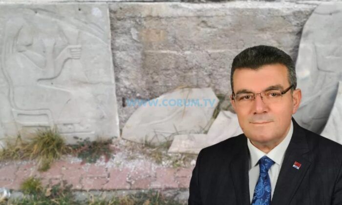 ‘Alacahöyük’te Deforme Olmuş Tarihi Eserler Var’