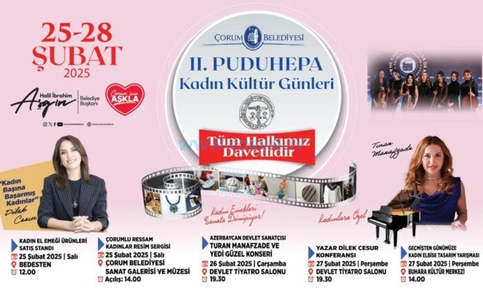 ‘Puduhepa Kadın Kültür Günleri’ Başlıyor