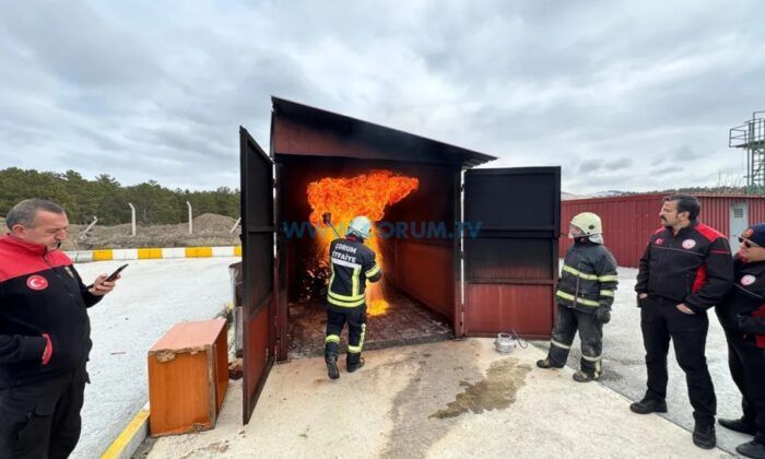 Belediye Personeline Yangın Eğitimi