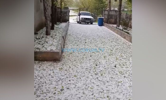 Alaca’yı Dolu Vurdu