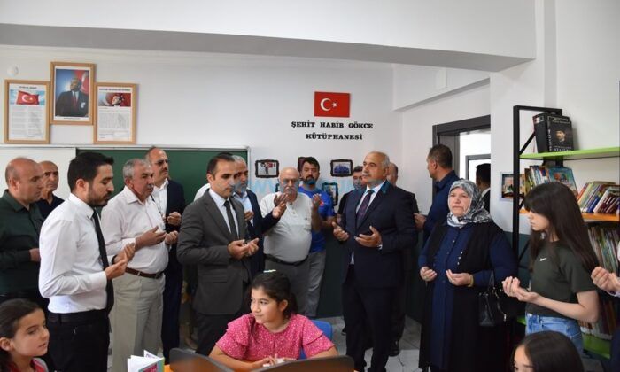 Şehit Habib Gökce’nin İsmi Kütüphanede Yaşatılıyor