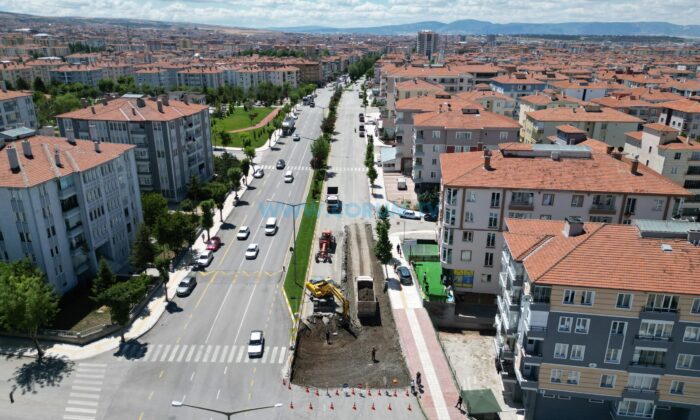 Bişkek Caddesi Yenileniyor