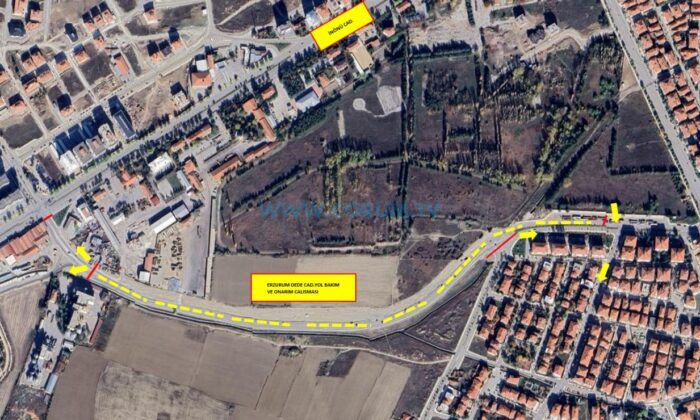 Erzurum Dede Caddesi’nde Çalışma Var