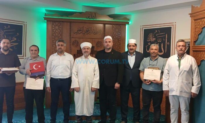 Kur’an Öğrenen Sağlık Çalışanlarına Katılım Belgesi