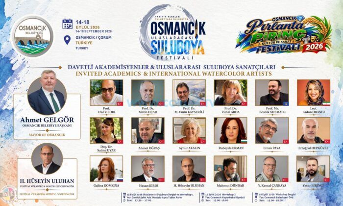 Osmancık’ta Uluslararası Suluboya Festivali Heyecanı