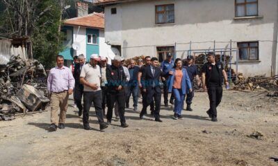 Yangınzede Aileye Geçmiş Olsun Ziyareti