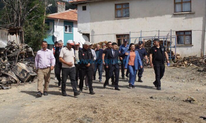 Yangınzede Aileye Geçmiş Olsun Ziyareti
