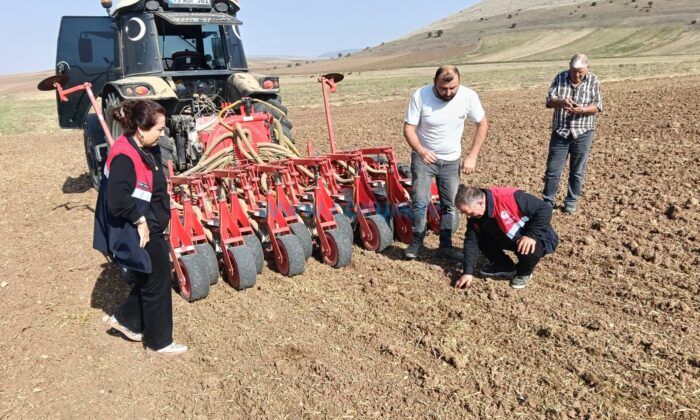 Kanola Tohumları Toprakla Buluştu